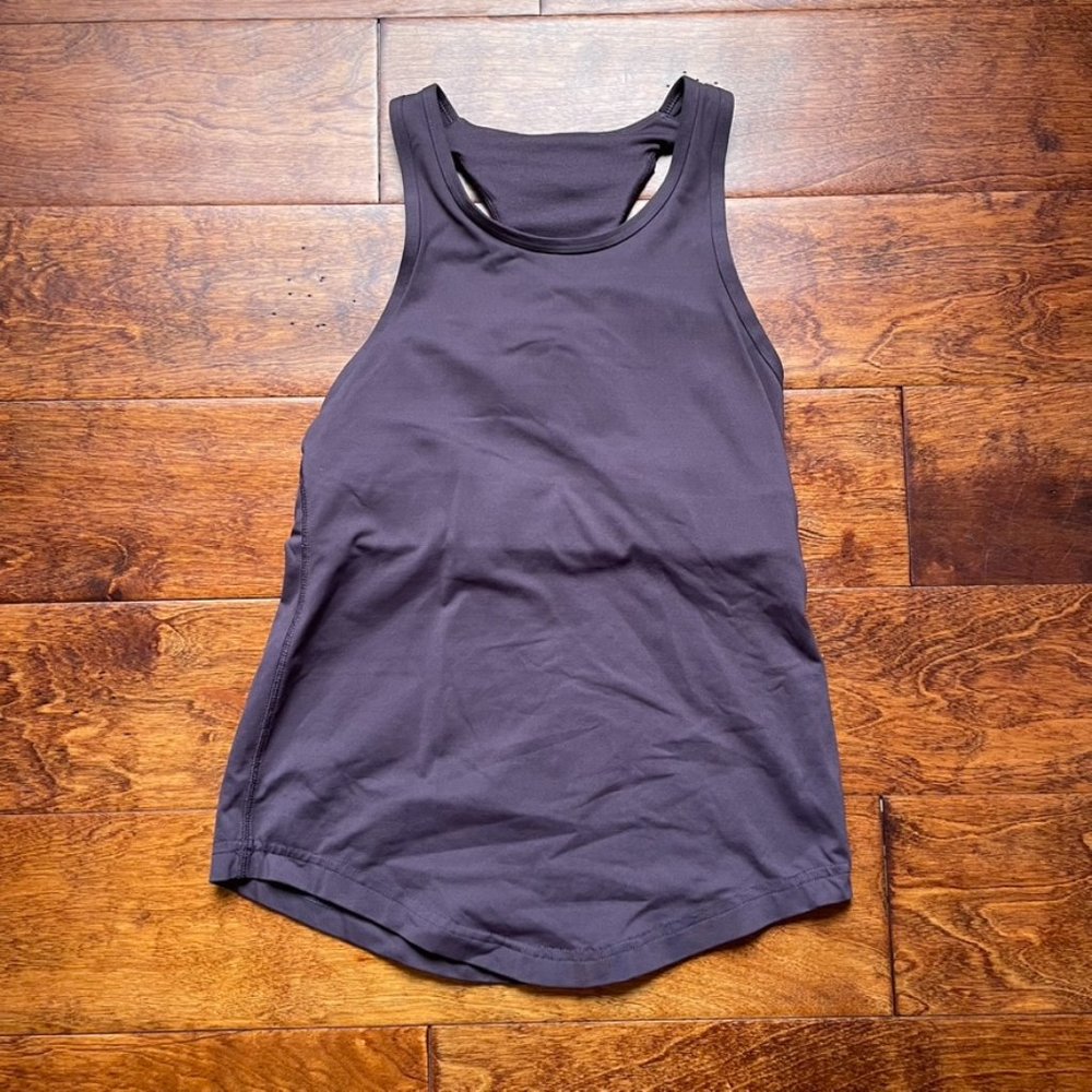 COPY - Lululemon racerback purple bra tank top